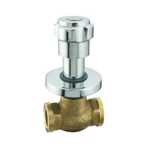 Concealed Stop Cock with 15mm QT Disc Fitting Suitable for 20mm Pipe with Protection Cap without Expose Part